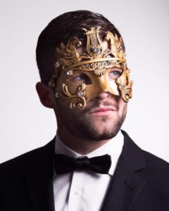 VIVO Masks Men's Gold Venetian Mask